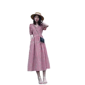 Vestito femminile 2023 estate nuova versione coreana di temperamento fresco floreale gonna casual inventario del commercio estero all'ingrosso