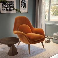 Fauteuil convertible capitonné en tissu de lin pour chambre, salon, salle à manger – Confort traditionnel pour la maison et l'appartement