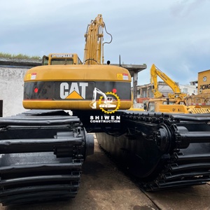 Excavadora anfibia usada CAT320, excavadora CAT 320C 320CL 320D 320DL 320D2, máquina de limpieza de ríos, pluma de largo alcance disponible - Product Image 3