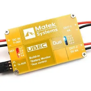 2023 nouveau système Matek UBEC DUO 4A/5 ~ 12V & 4A/5V pour RC quadrirotor RC avion RC Multicopter UBEC puissance modèle APM/Pixhawk FPV bricolage