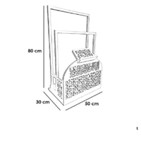 Support de prière islamique en bois avec porte-coran - Design élégant pour mosquée