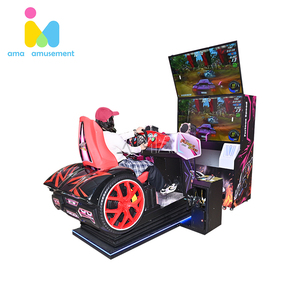 Mới đến 55-inch Xe đua mô phỏng trò chơi máy Dual-màn hình video <span class=keywords><strong>Arcade</strong></span> đua đồng tiền hoạt động làm bằng kim loại bền - Product Image 4