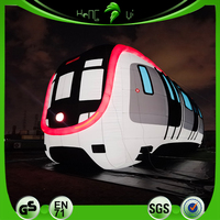 Modèle de Train gonflable personnalisé d'usine pour ballon gonflable en forme de métro de décoration d'événement de Hong Kong Central Plaza