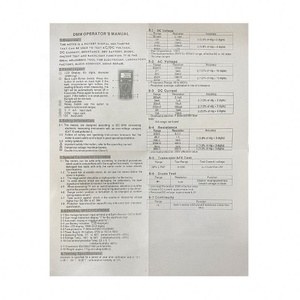 มัลติมิเตอร์ดิจิตอล VC830L แบบพกพา หน้าจอ LCD มีไฟแบ็คไลท์ วัดค่า AC/DC แอมป์ โวลต์ โอห์ม เครื่องทดสอบแรงดันไฟฟ้า - Product Image 5