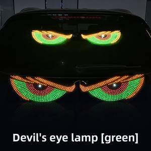 Adesivo LED Dinamico <span class=keywords><strong>XL</strong></span> Occhio del Diavolo per Parabrezza Anteriore/Posteriore di Camion e Auto, Multi-Modalità USB 5V - Product Image 6