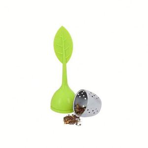 Infuseur à thé réutilisable anti-brûlure en acier inoxydable écologique avec poignée en silicone, outil de cuisine facile à nettoyer pour usage domestique - Product Image 2