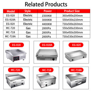 ماكينة شواء برغر كهربائية على سطح الطاولة ، شواية ومشايات مخدد ، شواية وشواية كهربائية على الوجهين للفطائر - Product Image 3