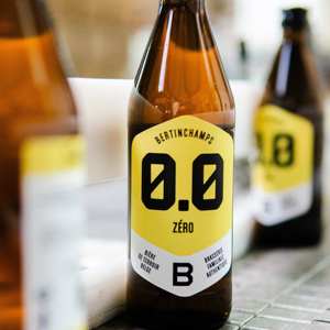 Bertinchamps Zero 0 Botella de Cerveza de Bélgica, Botella de 33cl, Sin Alcohol, Etiqueta Blanca, Cerveza Artesanal sin Alcohol Halal, Cervecería Local - Product Image 3