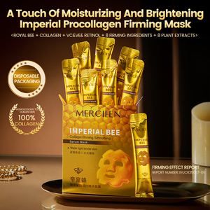 Collageno MERCILEN notte Peel Off maschera facciale idratante Anti Anti invecchiamento rughe 24k oro pappa reale <span class=keywords><strong>collagene</strong></span> Peel Off maschera facciale - Product Image 2