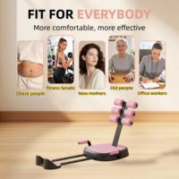 Appareil de musculation XLAN 7 en 1 pour abdominaux, équipement d'exercice pour sit-ups avec poignée auxiliaire amovible, équipement d'entraînement à domicile pour abdominaux, jambes, bras