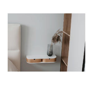 <span class=keywords><strong>Tiroir</strong></span> d'étagère de table de chevet en bois flottant moderne, table de chevet murale - Product Image 4