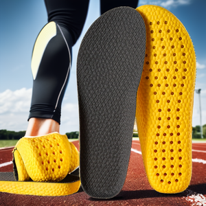 Semelles intérieures de sport en PU, épaisses, désodorisantes, respirantes, anti-fatigue, absorbant la transpiration, confortables, unisexes - Product Image 2