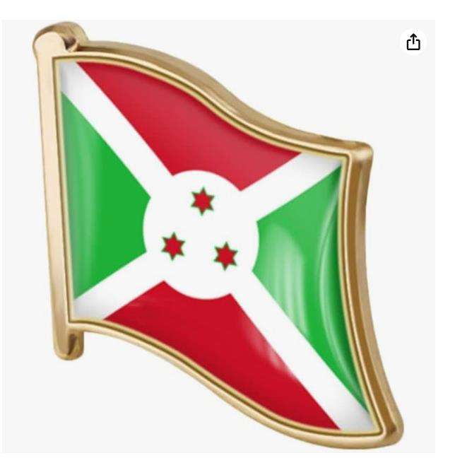 Burundi Flag Brooch New Design Custom All Flag Brooches Clothing