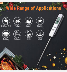 Thermomètre alimentaire numérique intelligent en métal avec écran LCD et alimentation par piles pour barbecue, grillades, cuisine domestique, viande, utilisation en cuisine - Product Image 6