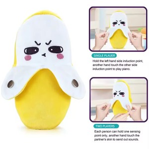 Juguetes Electrónicos Musicales Funboxes, Muñecos de Peluche de Plátano, Juguetes de Peluche Sensibles al Tacto, Pianos con Sensor de Frutas <span class=keywords><strong>para</strong></span> Niños - Product Image 4