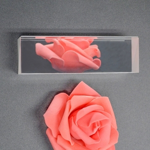 직사각형 미니 접착 BK7/K9 석영/사파이어 광학 유리 측량 검사 프리즘 90% 투명 개구부 60/40 표면 품질 - Product Image 5