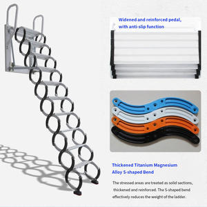 <span class=keywords><strong>Escalier</strong></span> de 4m de hauteur pour plafond intérieur Échelle d'extension électrique pliable pour loft intérieur Manuel à bas <span class=keywords><strong>prix</strong></span> - Product Image 5