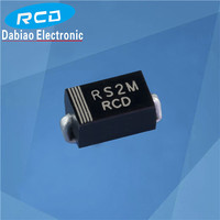 Diode à récupération rapide GPP FR207 RS2M 2A 1000V Emballage SMC