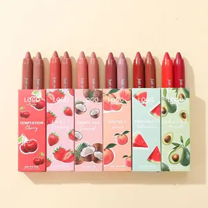 Low Moq Duradero Hidratante Moisturesmooth Color Strawberry Lipstick Matt Lipstick Pens Set