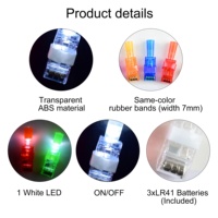 Prix d'usine, vente en gros, 5 pièces, anneaux de projection de dessins animés, lumières LED, jouets lumineux pour enfants, anneaux de projecteur lumineux dans le noir