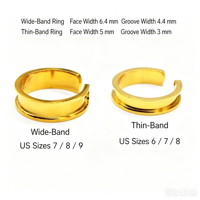 Vintage Vergoldeter Titanstahlring mit Modischem Geometrischem Design und Personalisiertem Offenen Ring Geeignet für Männer und Frauen