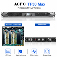 Amplificateur de puissance numérique 2x3000W avec écran LCD, double canal, audio haute résolution, XLR sans fil pour caissons de basses, enceintes PA, sonorisation de scène