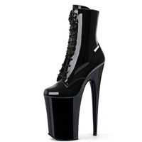 23cm Pole Dance Nightclub Gladiator Fashion Exotic Dancer Catwalk Platform Sexy Fetish Strip Pole Dance Retro Ankle Boots Models
