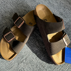 Wholesale Stylish Custom <b>Mule</b> Shoes High Quality Birkenstocks Genuine Leather Leather <b>Clog</b> Luxury Leather Cork Slippers - Product Image 3