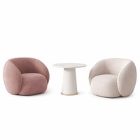Ensemble de canapés doubles avec table basse pour zone de réception et salle d'attente de salon de beauté - Fournisseur de meubles en gros