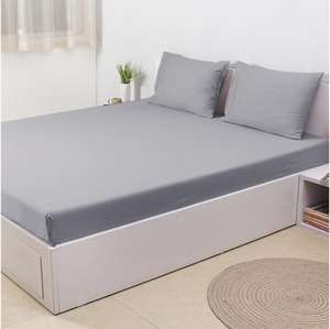 伸縮性100% コットンフィットベッドシーツ - Product Image 5