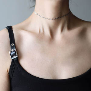 Collar personalizado de acero inoxidable 316L, chapado en oro PVD de 14K/18K, joyería fina, gargantilla de moda para mujer. - Product Image 6