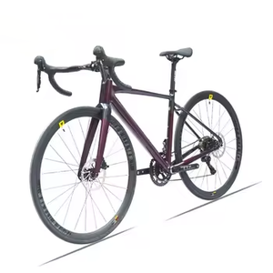 Vélo de route en aluminium 700C, fourche en fibre de carbone, freins à disque doubles, 20 vitesses, R-03, capacité de charge de 120 kg, vélo de course professionnel, R-03 en aluminium - Product Image 3