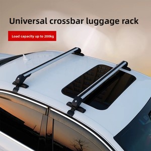 Portapacchi da <span class=keywords><strong>Tetto</strong></span> Zhengjiang in Lega di Alluminio per Berlina, <span class=keywords><strong>Portabici</strong></span>, Portabagagli Resistente 50kg, Installazione Senza Foratura, 90cm - Product Image 3