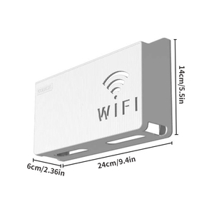 Wireless WIFI Home Router <strong>Storage</strong> Box <strong>Wall</strong> Mounted Set-Top TV Rack <strong>Bedroom</strong> &amp; Living Room Sorting <strong>Storage</strong> Made of Durable Plastic - Product Image 6