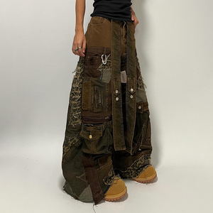 DIZNEW 2025 Melhor Fabricante de <span class=keywords><strong>Jeans</strong></span> Masculinos Vintage, <span class=keywords><strong>Jeans</strong></span> de Cintura Média com Efeitos Rasgados e Lavados - Product Image 3