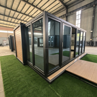 Casa Prefabricada Personalizable de Alta Calidad, Completamente Amueblada, Expandible, Contenedores de Envío Plegables para Oficina