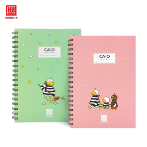 Cuaderno Espiral Ogringa B5, Tapa Dura Creativa, Papel Suave, Diseño Divertido, Encuadernación Duradera, Modelo de Estudio Hong Ha 4176, 05 Libros por Paquete - Product Image 5