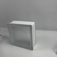 Meilleure Vente : Brique de Verre Creuse Décorative Carrée à Finition Mate Transparente pour Cloison Intérieure Domestique
