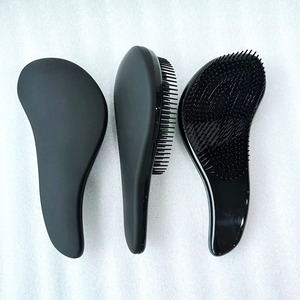 Cepillo de belleza de salón electrochapado rosa de moda para desenredador de cabello húmedo y seco para mujeres y niñas - Product Image 5