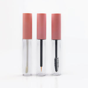 Tube vide de 10 ml pour mascara cosmétique, avec couvercle argenté, doré, rose, noir, tube transparent pour mascara et cils, tube à rouge à lèvres avec brosse - Product Image 1