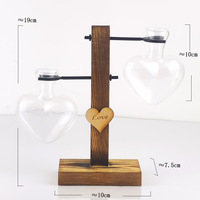 Dropshipping Vase en verre hydroponique Vintage Desktop Terrarium Planter Water Propagation Vase for Home Garden Planters