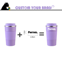 Vaso de Café Inteligente de 13 oz y 17 oz, Multicolor, Aislado al Vacío de Doble Pared, Personalizable con Impresión