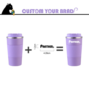 كوب قهوة ذكي متعدد الألوان سعة 13 أونصة، كوب قهوة حراري ذكي معزول بجدار مزدوج سعة 17 أونصة، كوب قهوة مطبوع حسب الطلب - Product Image 3