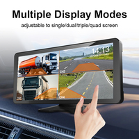 Écran tactile 10,36 pouces avec alarme d'angle mort BSD, Carplay sans fil, Android Auto, moniteur DVR, caméra de recul pour remorque de voiture MP5