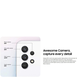 Teléfono Inteligente Android 5G Popular de Segunda Mano, Modelo <span class=keywords><strong>A32</strong></span>, Pantalla de 6.5 Pulgadas, 4 GB de <span class=keywords><strong>RAM</strong></span>, 1 Año de Garantía, 99% Nuevo - Product Image 6