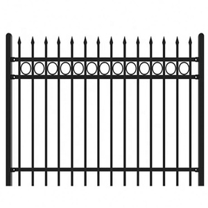 Schmiedeeisen gitter verzinkt Außen stahl zaun Verzinkter Stahl Palisade Zaun Anwendung Garten Metallzaun - Product Image 5