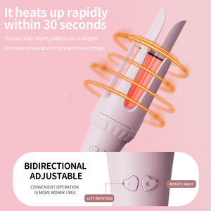 เครื่องม้วนผมอัตโนมัติ 4 ระดับอุณหภูมิ 3 ระดับเวลา ป้องกันผมพันกัน แกนม้วนผมหมุนอัตโนมัติ - Product Image 5