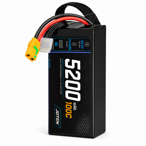 Batterie LiPo rechargeable 5200mAh 6S 22.2V 100C pour drone, 115.44Wh avec connecteur XT90 pour drone FPV, UAV, avion RC, fabricant OEM ODM - Product Image 1