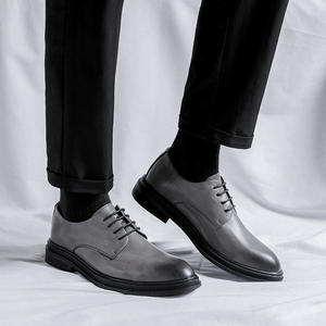 Zapatos de Vestir Casuales de Negocios para Hombre, Estilo Británico, de Caña Alta, Puntiagudos, de Verano, Tallas Grandes, Cómodos, Transpirables, de Cuero Genuino - Product Image 3