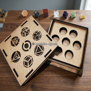 Pierres de Chakra en Quartz, Solides Platoniques, Géométrie Sacrée, Ensemble de 7 Pièces, Cristaux d'Équilibrage des Chakras, Guérison par la Pierre, Reiki, Feng Shui - Product Image 3